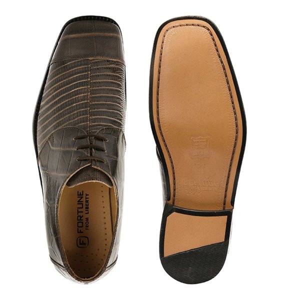 LIBERTYZENO Men's Brown Lace-Up Shoes - Picture 5 of 5